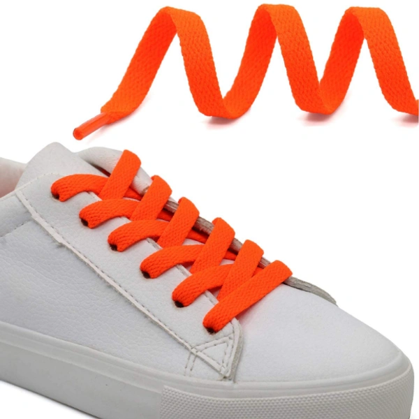 GRAH SANGRAH® (2 Pair) Shoelaces for Hiking Shoes, Outdoor Walking Sneakers, Outdoor Hiking, Climbing, Basketball, Work Boot, Running , Sport Shoes  - 120 CM, Orange